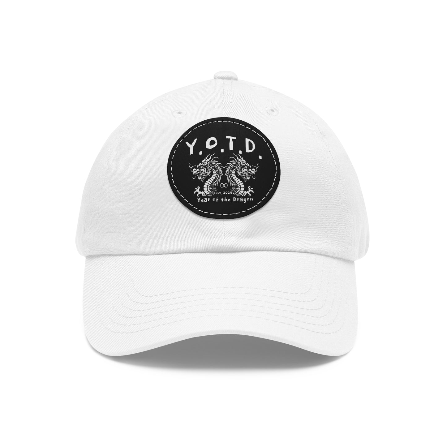 Y.O.T.D. Dad Hat with Leather Patch (Round)