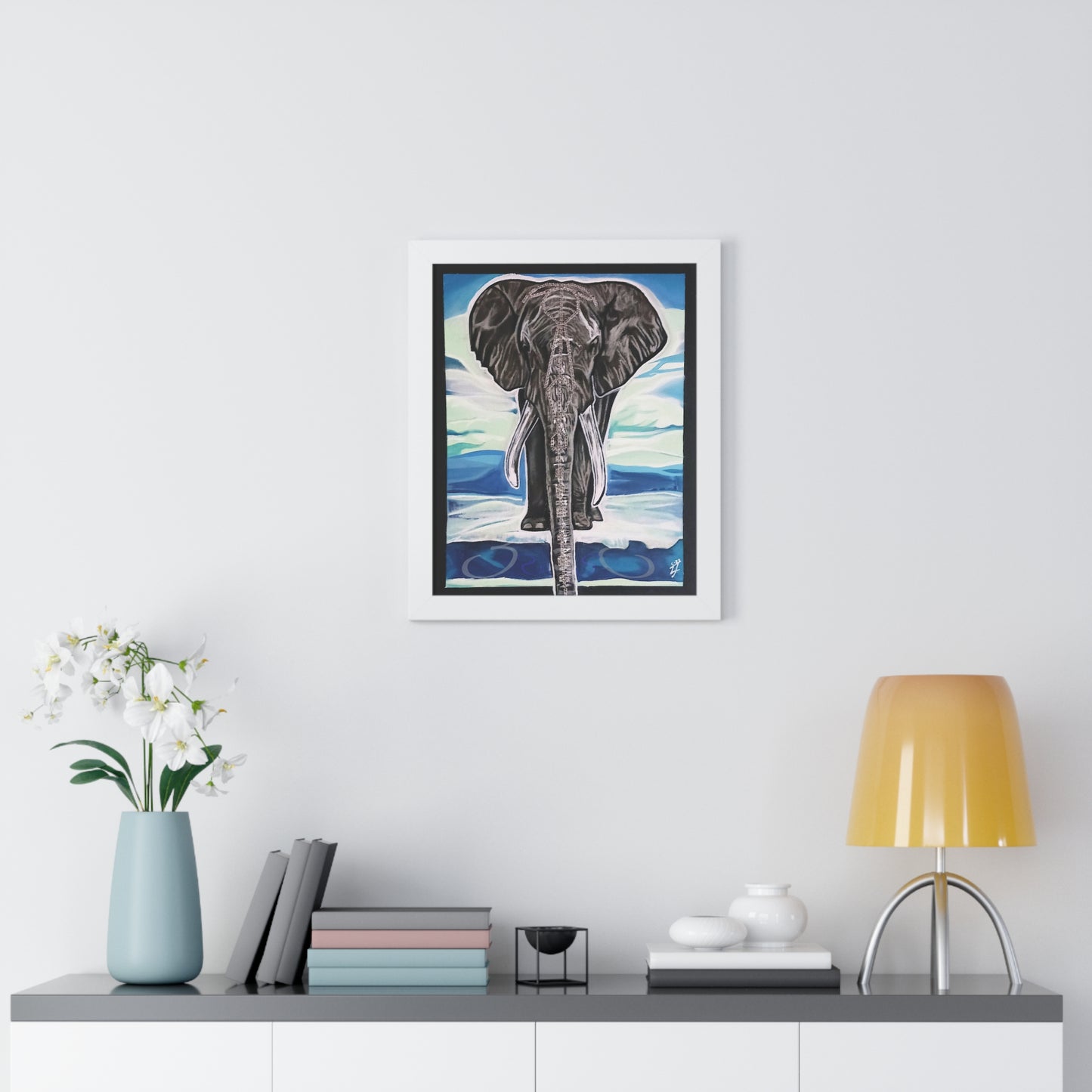 Majestic Power Framed Vertical Poster