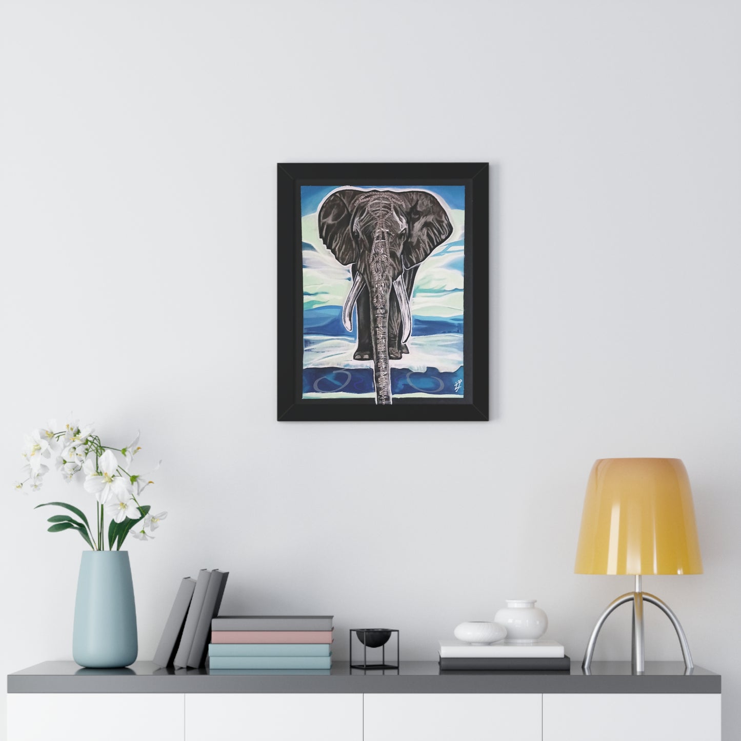 Majestic Power Framed Vertical Poster