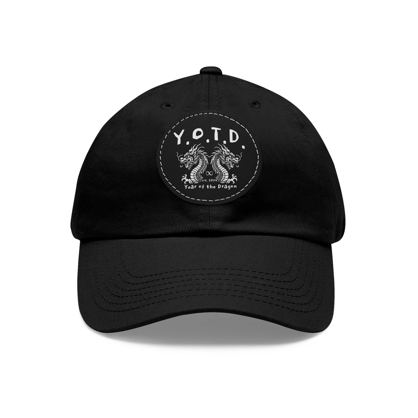 Y.O.T.D. Dad Hat with Leather Patch (Round)