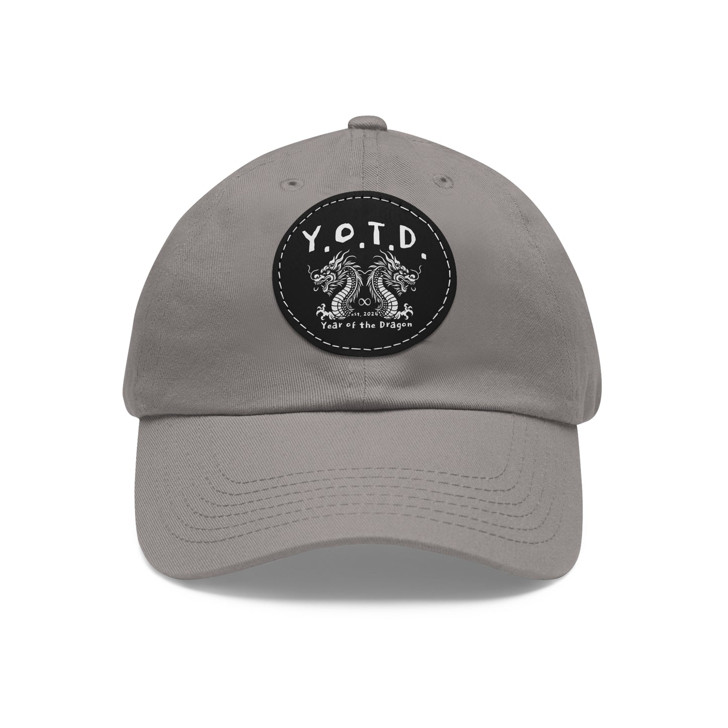 Y.O.T.D. Dad Hat with Leather Patch (Round)