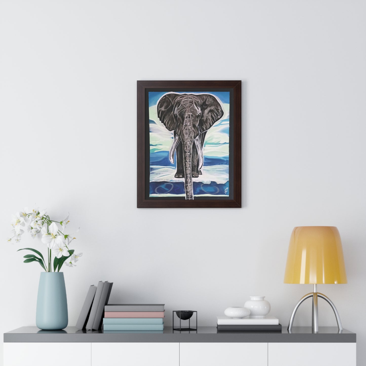 Majestic Power Framed Vertical Poster