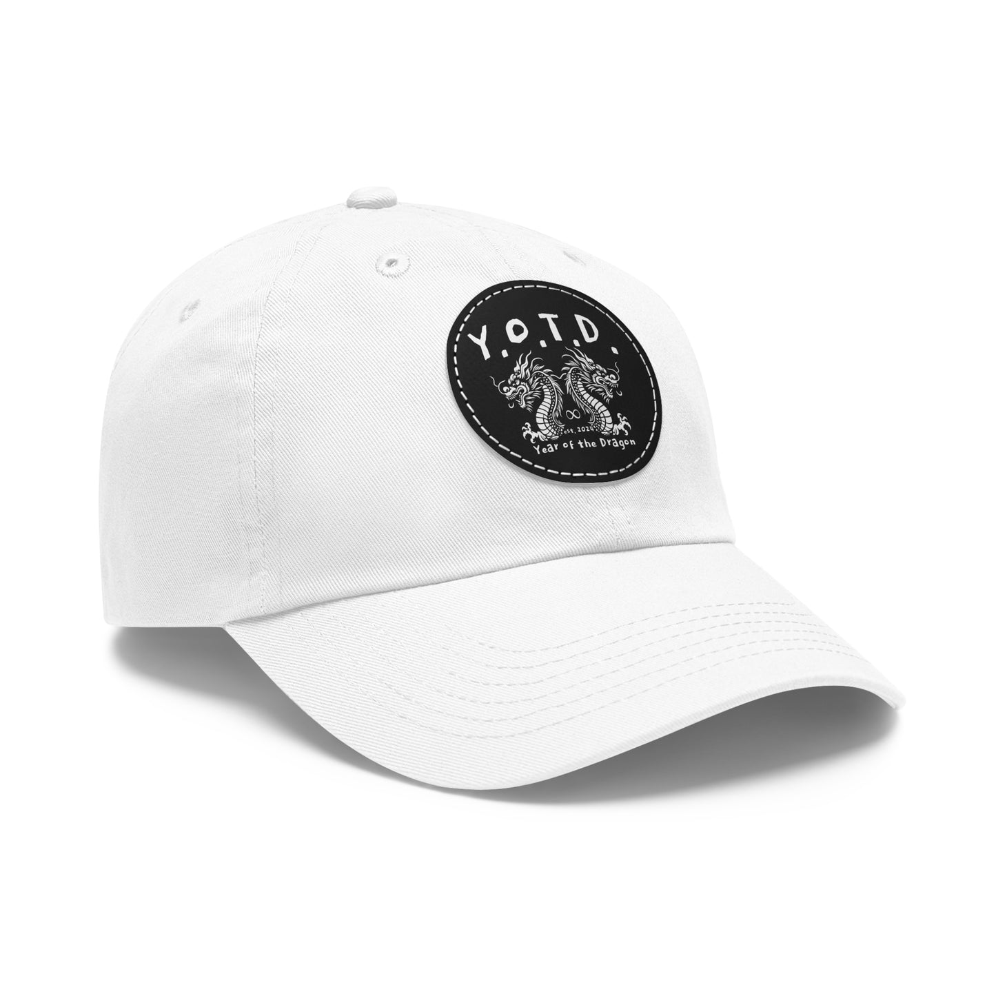 Y.O.T.D. Dad Hat with Leather Patch (Round)