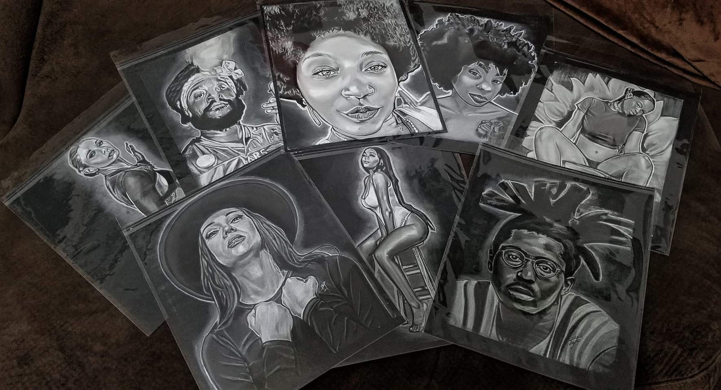 Custom Charcoal Portraits